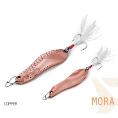 Lingura oscilanta Delphin MORA 30g COPPER hook 4 foto