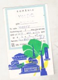 bnk cp Carte postala QSL - Bucuresti - cladiri