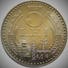 Moneda 5 LEI - RS ROMANIA, anul 1978 *cod 365 --- UNC DIN SACULET BNR foto