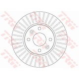Disc frana Trw DF6186, parte montare : Punte fata