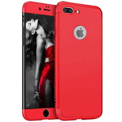 Husa telefon Iphone 8 Plus ofera protectie Completa 3in1 Ultrasubtire Lux Red Matte foto