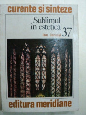 SUBLIMUL IN ESTETICA- IOAN IANOSI- BUC.1983 foto