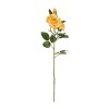Floare decorativa artificiala, Trandafir, Galben, 60 cm, ATU-087688