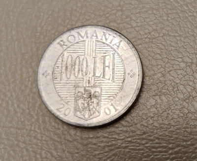 Rom&amp;acirc;nia - 1000 lei (2001) monedă s033 foto