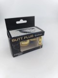Dop Anal Hearty Buttplug, Large, Auriu/Albastru Deschis, Passion Labs