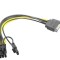 Cablu adaptor pentru alimentare placa video PCI-E 6 pini si 8 pini