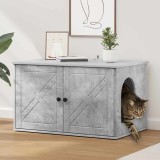 vidaXL Casa pentru pisici Beton 85 x 55 x 50 cm Lemn compozit 8000728
