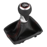 Cumpara ieftin Schimbator de viteze Sport Ball cu 6 trepte si manson pentru Audi A4 S4 B8 si A5 S5 8T - Cusaturi rosii