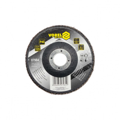 Disc lamelar abraziv P40 125 mm Vorel 07984 foto