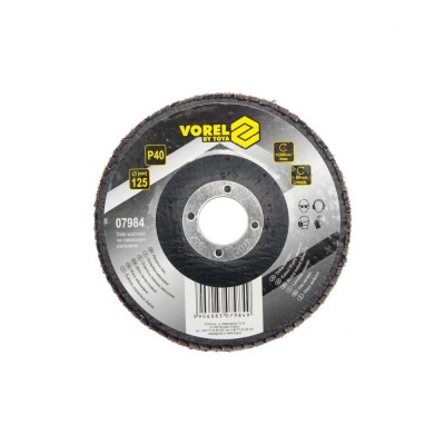 Disc lamelar abraziv P40 125 mm Vorel 07984 foto