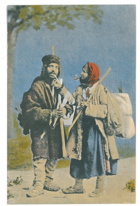 2771 - ETHNIC, Gypsy, Tigani, Romania - old postcard - unused