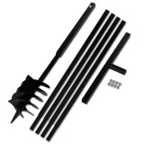 Cumpara ieftin Burghiu de sol cu maner 180 mm cu tub prelungitor 5 m, otel