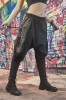 D855-1 Pantaloni casual model vagabond cu turul lasat
