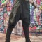 D855-1 Pantaloni casual model vagabond cu turul lasat