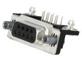 Conector D-Sub 9 PIN Soclu Mamă 90&deg; THT UNC 4-40 AMPLIMITE, TE Connectivity