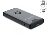 Rack extern USB Type C 40 Gbps pentru M.2 NVMe PCIe SSD cu fan - tool free, Delock 42034