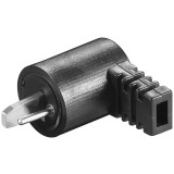 Conector/mufa pentru difuzor tata unghi 90 grade cu surub, Goobay G11242