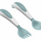 Set lingurita si furculita ergonomice Celadon green