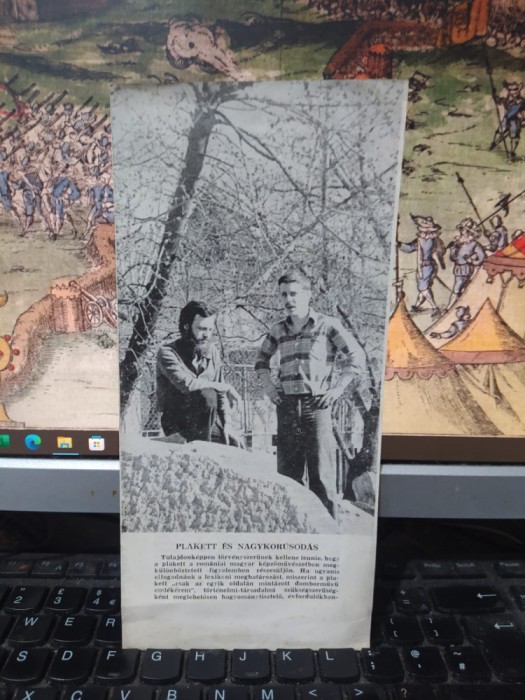 Zsako Zoltan, Vincefi Sandor pliant, text Kantor Lajos expoziție Korunk 1979 152