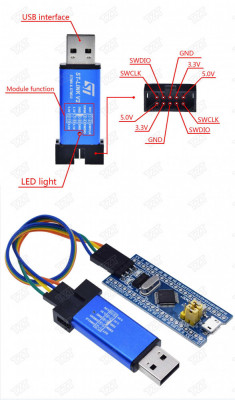 i9nterfata programare programator ST LINK Stlink ST-Link V2 STM8 STM32 foto