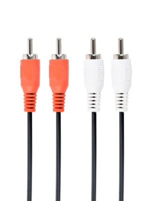 CABLU audio GEMBIRD stereo (2 x RCA la 2 x RCA), 1.8m &amp;quot;CCA-2R2R-6&amp;quot; (timbru verde 0.08 lei) foto