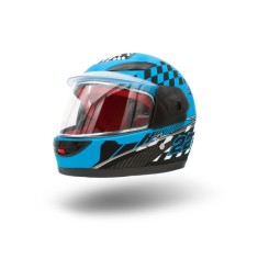 Casca moto copii integrala, marime YS, culoare negru/albastru Cod Produs: MX_NEW XTR501-932S