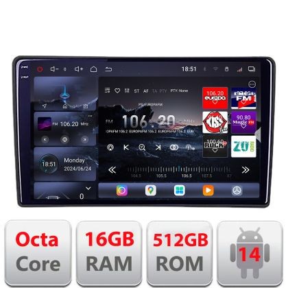 Navigatie Peugeot 308 2013-2017 Edotec Kit-308 cu Android Radio Bluetooth internet 8 core QLED 2K 16+512 360 CarStore Technology