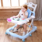 Premergator Bebe Multifunctional Albastru, Centru Activitati, Muzica, Lumini, Reglabil, Scaun Rotativ, Pliabil