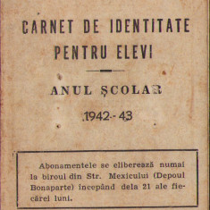 HST A1253 Societatea Comunală a Tramvaielor București 1943 carnet identitate