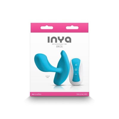 Eros - Vibrator mini, albastru, 11 cm foto