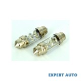 Bec 6 led sofit 36mm 12v alba cod: pt49 Alta marca Alt model #7, Array