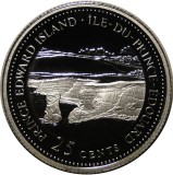 D2 Canada 25 cents 1992/ 125th Anniversary of Canadian Confederation/Prince Edward Island /argint .925 ,6 g / /Proof