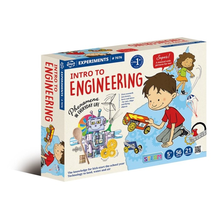 Kit constructie STEM, Primele principii ale fizicii aplicate, Gigo Toys, 56 piese
