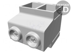 Regletă de conexiuni PCB 90&deg; 15mm 2 piste 135A