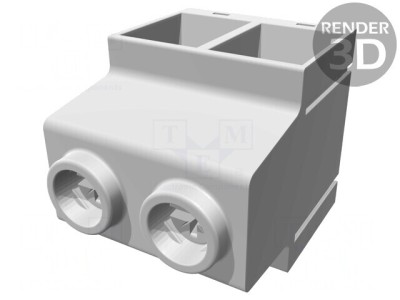 Regletă de conexiuni PCB 90&amp;deg; 15mm 2 piste 135A foto