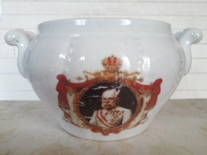 HST Castron austro-ungar &icirc;mpăratul Franz Joseph ceramică