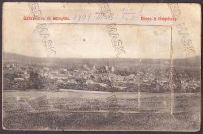 5306 - ORASTIE, Hunedoara, Leporello - old pc + 10 mini photocards - used - 1909 foto
