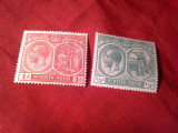 2 Timbre St.Kitts Nevis 1920 colonie britanica Rege George V , 2valori urma sarniera