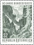 Austria 1975 - 50 de ani de la Serviciul Silvic, neuzata