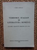 Corina Popescu - Verismul italian si literatura romana