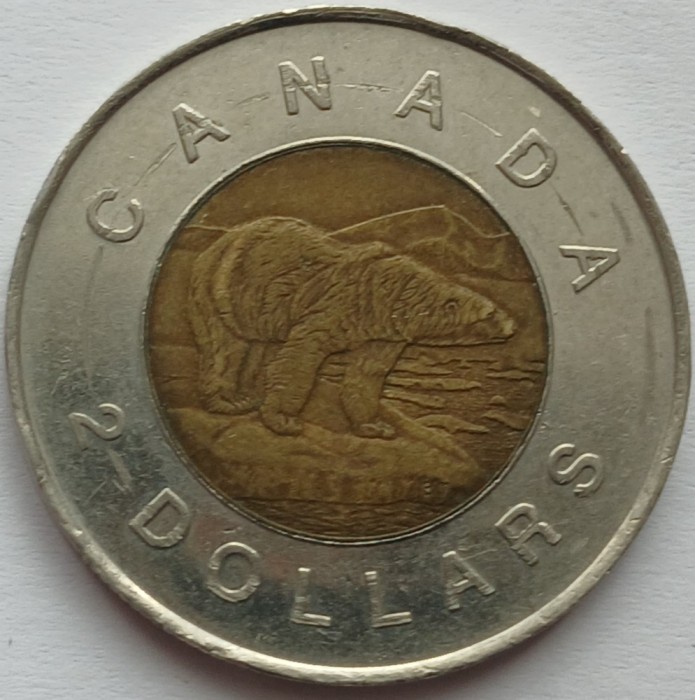 Canada, 2 Dollars 1996