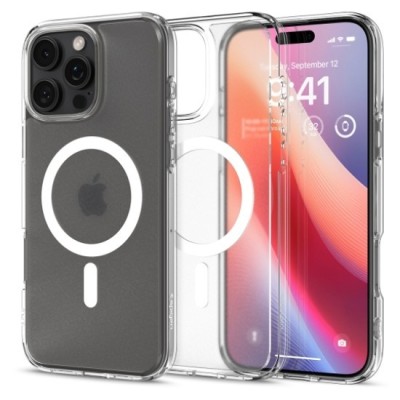 Husa pentru iPhone 16 Pro Max - Spigen Ultra Hybrid MagSafe - Frost Clear foto