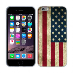 Husa iPhone 6 iPhone 6S Silicon Gel Tpu Model USA Flag foto
