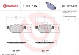 BREMBO P 61 107 PRIME LINE set placute frana,frana disc