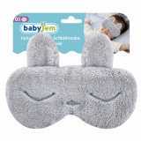 Cumpara ieftin Masca bebelusi pentru somn BabyJem Sleeping Bunny (Culoare: Gri)