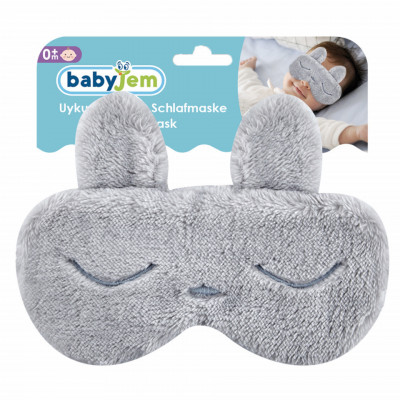 Masca bebelusi pentru somn BabyJem Sleeping Bunny (Culoare: Ecru) foto