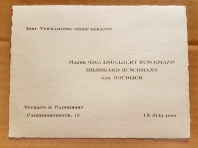 G392-I- ww2-Ofiter german 1942-Wehrmachlung geben bekannt-Probabil chemare in serviciu. Marimi: 16/ 12 cm. foto