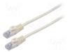 Patch cord LANBERG U/UTP 6 litat CCA PVC alb 5m 26AWG