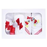 Cumpara ieftin Trusou Botez cu 7 piese - Daisy Duck brodata - ALB - ROSU - TB78