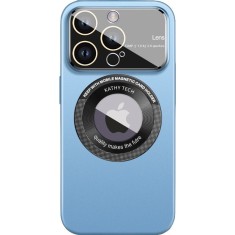 Husa protectie MagSafe Kathy Tech, Flippy, pentru Apple iPhone 12 Pro Max, Dublu Cerc, Albastru Deschis foto